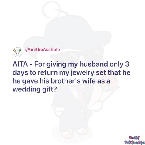 aita for giving my family 3 days|aita wedding gift reddit.